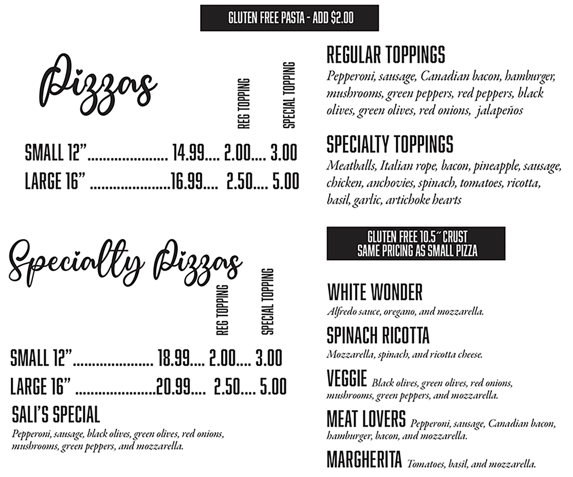 Salis Italian Mckinney Pizza